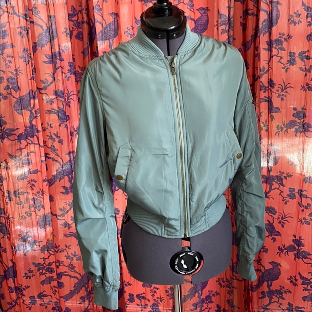 Satin bomber jacket